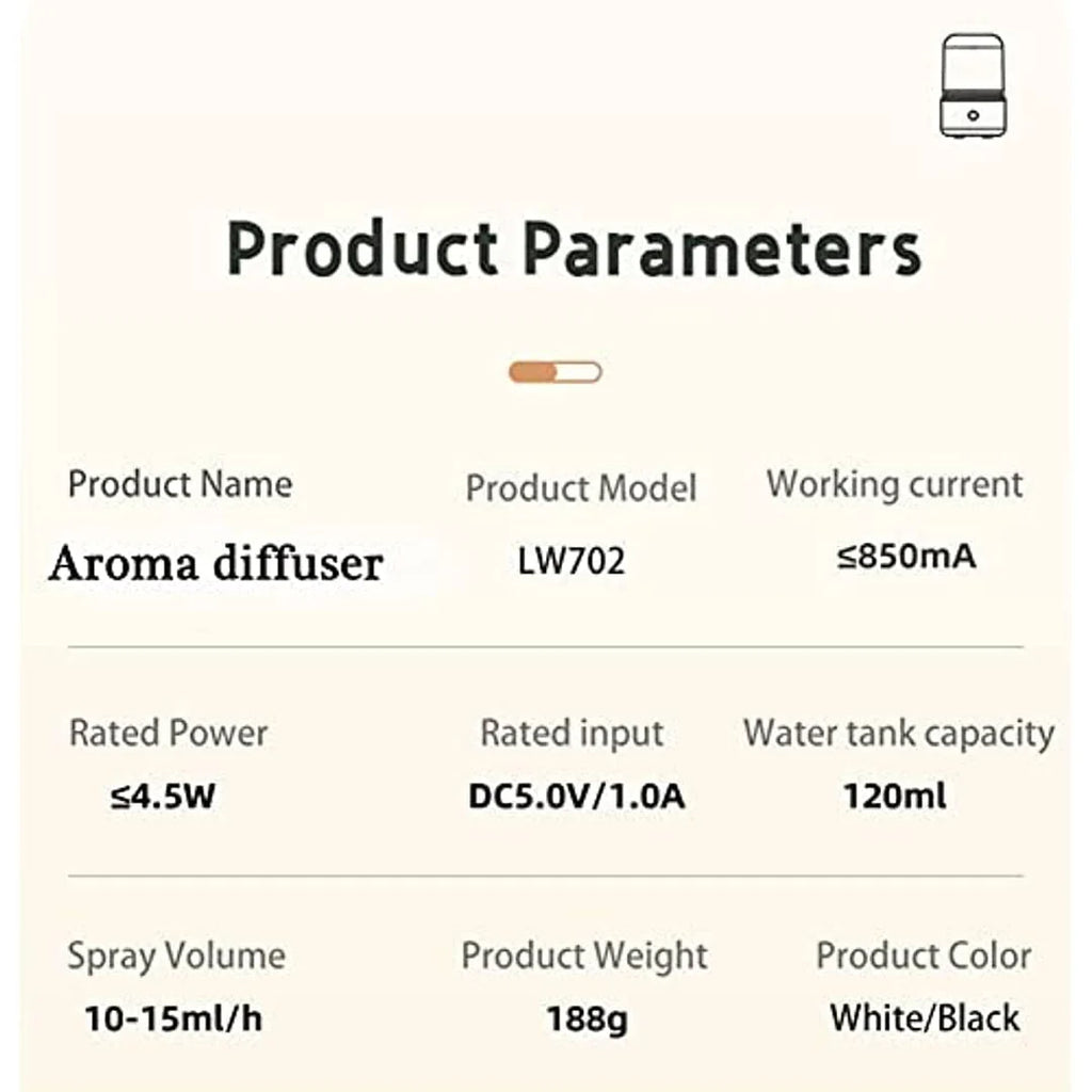 PORTABLE CANDLELIGHT AROMA DIFFUSER