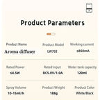 PORTABLE CANDLELIGHT AROMA DIFFUSER